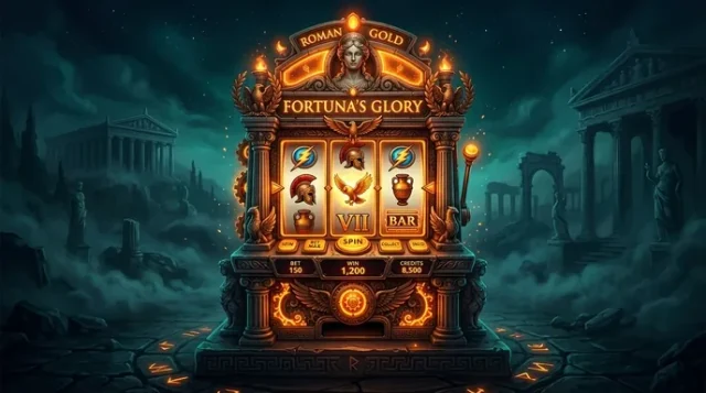 Machine à sous dorée symbolisant les récompenses VIP et jackpots Alexander Casino